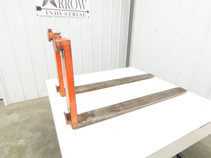 900X500 4x42" Class 2 Steel Forklift Forks 16" Carriage 1-Pair