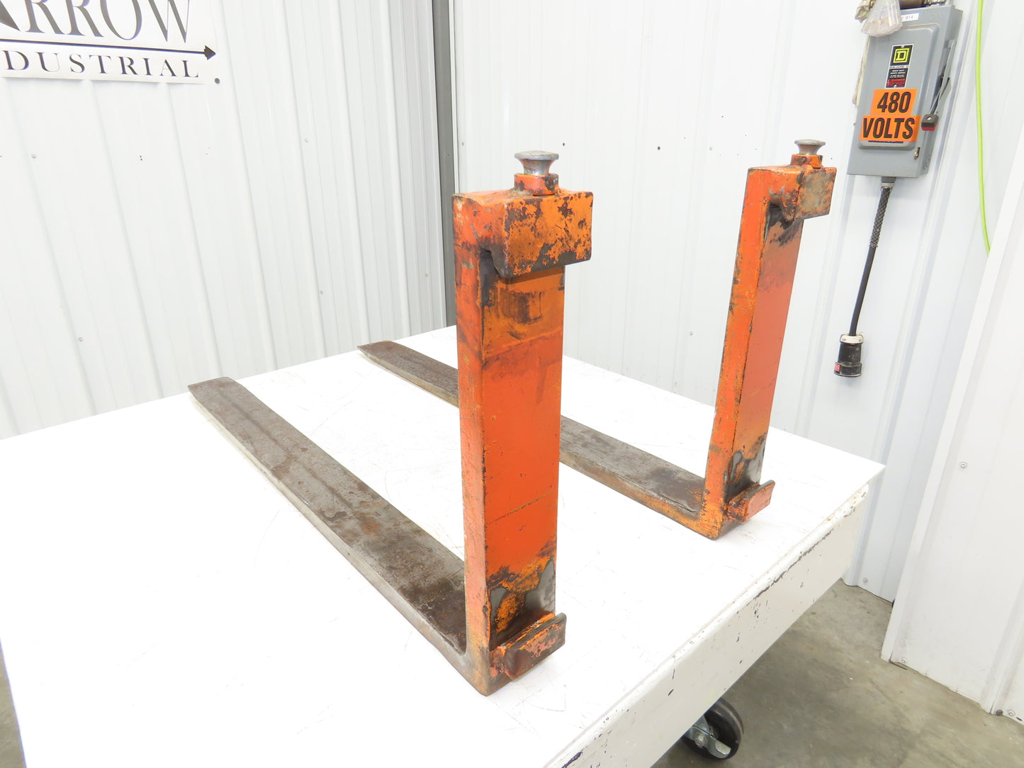 900X500 4x42" Class 2 Steel Forklift Forks 16" Carriage 1-Pair