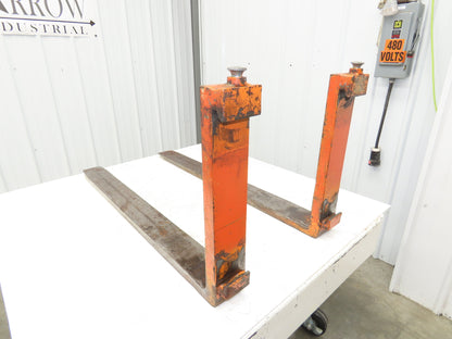 900X500 4x42" Class 2 Steel Forklift Forks 16" Carriage 1-Pair