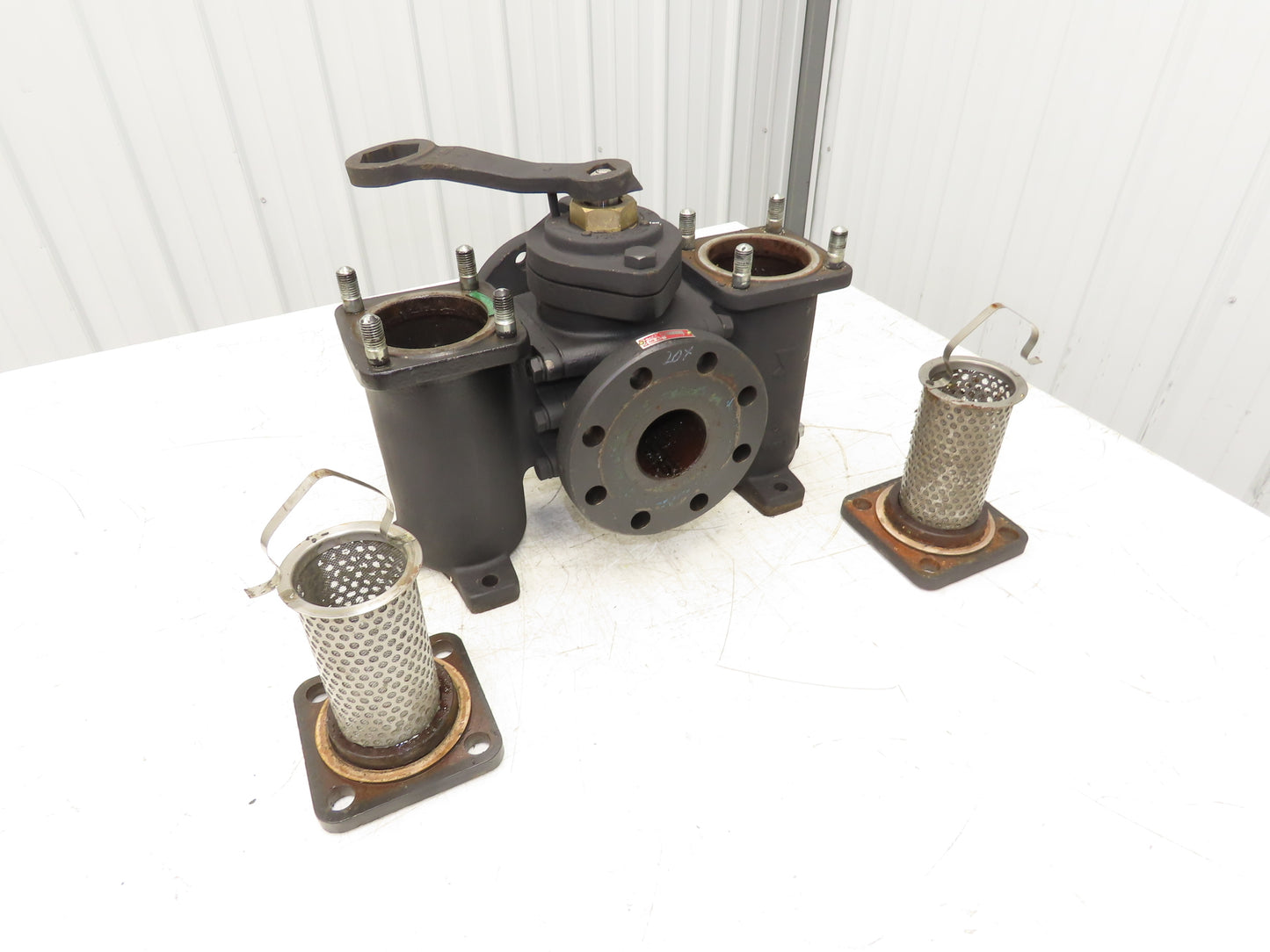 Yoshitake SW-10 Duplex Basket Strainer Hydraulic Filter 80A 3" Flanged