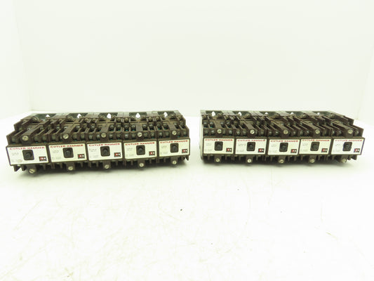 Cutler Hammer Type M Relay 10A 120V Coil 8NO w/ Series A2 Attachment Lot of 10