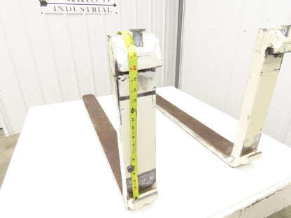 Cascade 7000025 4x42" Class 2 Steel Forklift Forks 16" Carriage 1-Pair