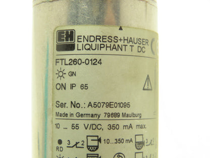 Endress+Hauser FTL260-0124 Liquiphant Point Level Switch Sensor 5" 130mm 1"NPT