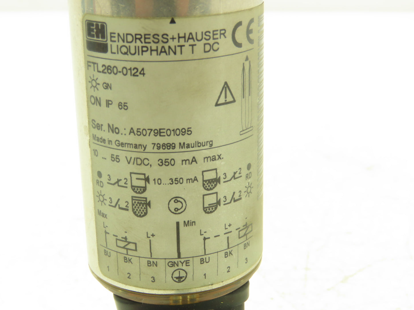 Endress+Hauser FTL260-0124 Liquiphant Point Level Switch Sensor 5" 130mm 1"NPT