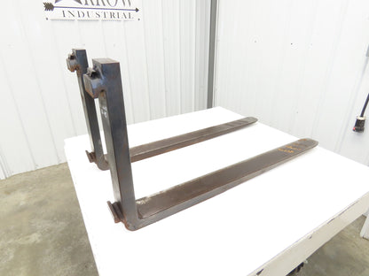 Crown 75324-3 4x42" Class 2 Steel Forklift Forks 16" Carriage 1-Pair 1500X24