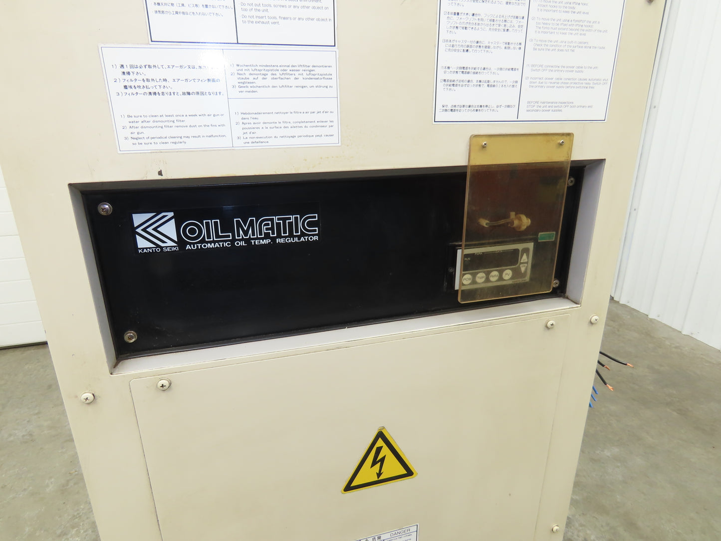 Kanto Seiki KTV-15BS-HS8 Oil Matic Automatic Oil Temp Regulator Chiller 220v 3ph