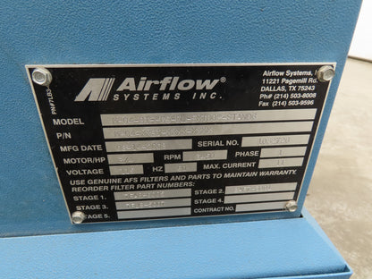 Airflow MP04-BI-PG6 Oil Mist Collector Filtration Unit 3/4hp 120V 1Ph 6" Inlet