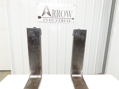 Cascade 1870686 4.75x42" Class 2 Steel Forklift Forks 16" Carriage 1-Pair READ