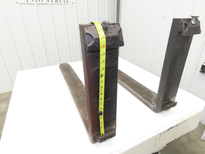 Cascade 1870686 4.75x42" Class 2 Steel Forklift Forks 16" Carriage 1-Pair READ