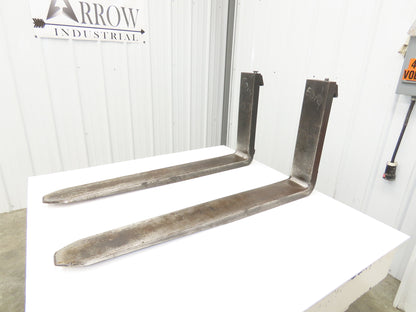 Cascade 1870686 4.75x42" Class 2 Steel Forklift Forks 16" Carriage 1-Pair READ