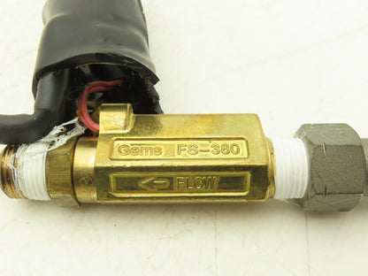 Gems Sensor 168432 FS-380 Liquid Flow Switch 3/8"NPT  New Take-Off