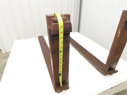 765407 4x42" Class 2 Steel Forklift Forks 16" Carriage 1-Pair 3024/PR