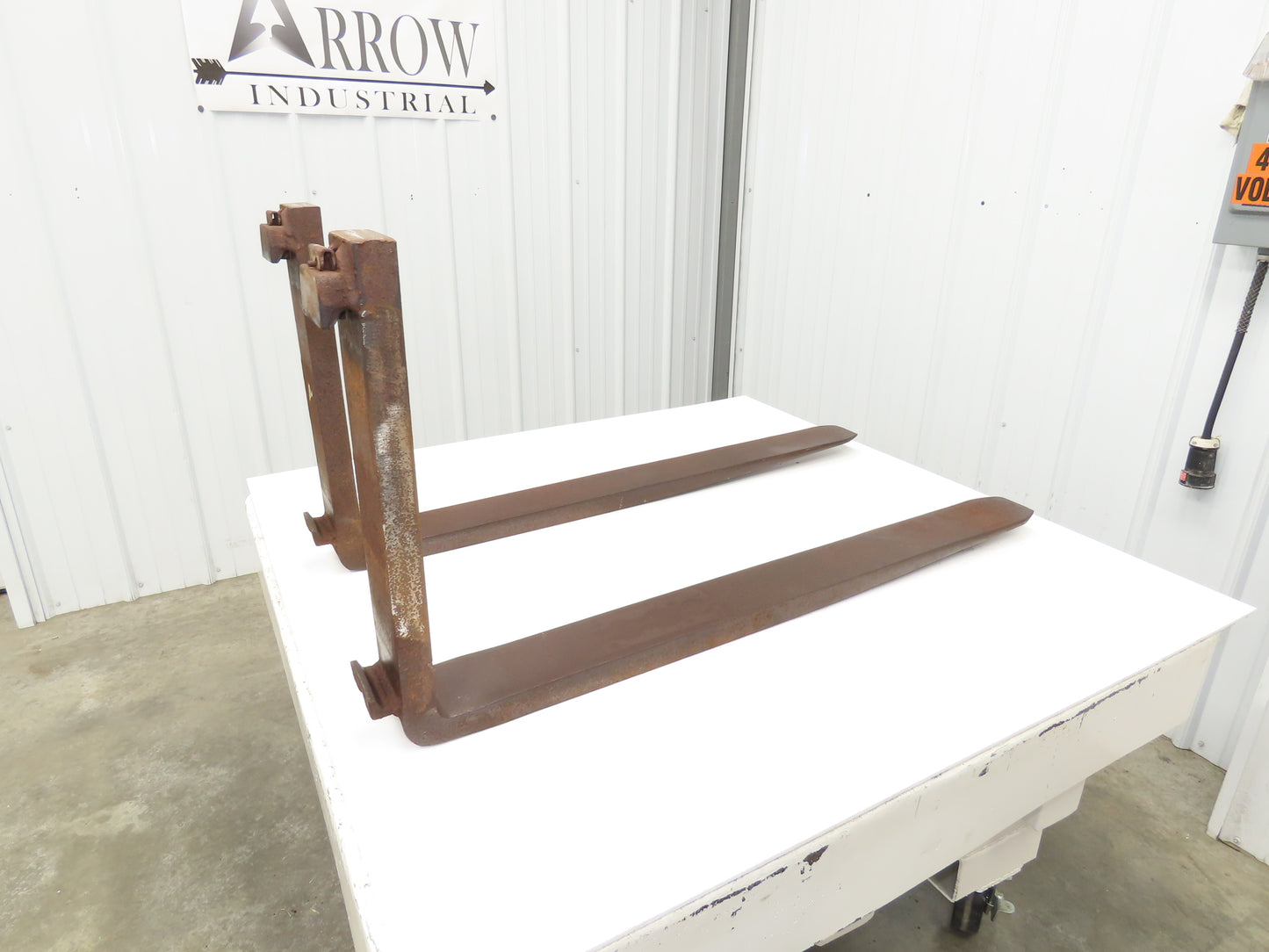 765407 4x42" Class 2 Steel Forklift Forks 16" Carriage 1-Pair 3024/PR