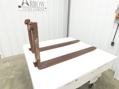 765407 4x42" Class 2 Steel Forklift Forks 16" Carriage 1-Pair 3024/PR