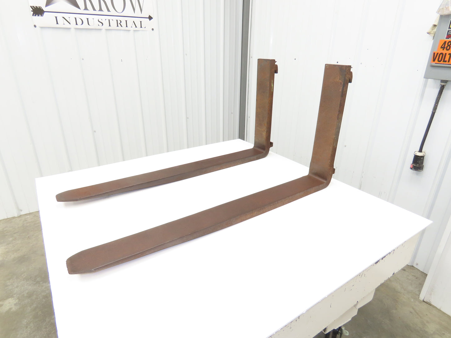 765407 4x42" Class 2 Steel Forklift Forks 16" Carriage 1-Pair 3024/PR