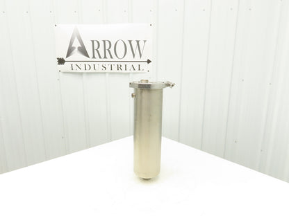 304 Stainless Water Circulator Housing 2 Gallon Tank 1.5" Tri-Clamp 6"x 21"L