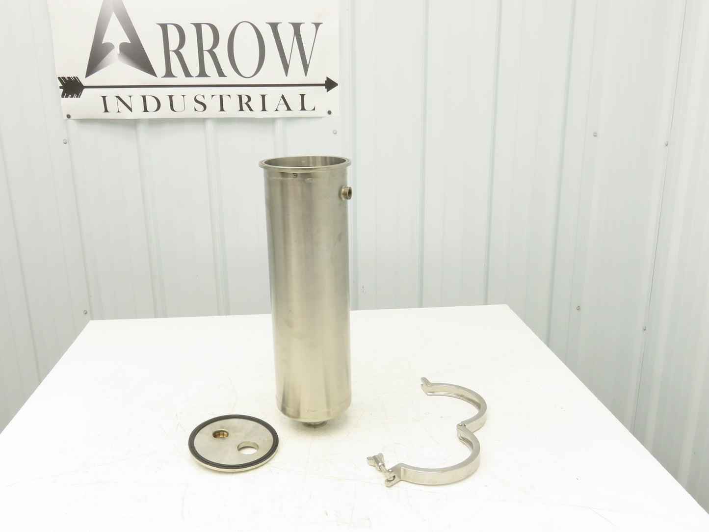 304 Stainless Water Circulator Housing 2 Gallon Tank 1.5" Tri-Clamp 6"x 21"L