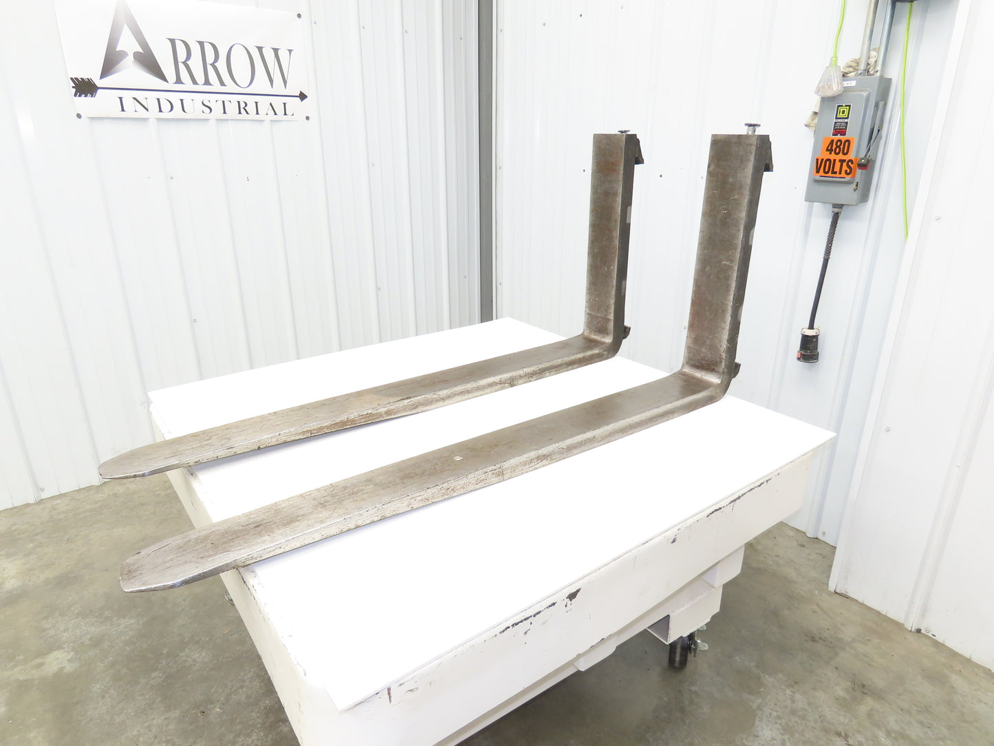 Cascade 1048447 5 X 53" Class 3 Steel Forklift Forks 20" Carriage 1-Pair READ