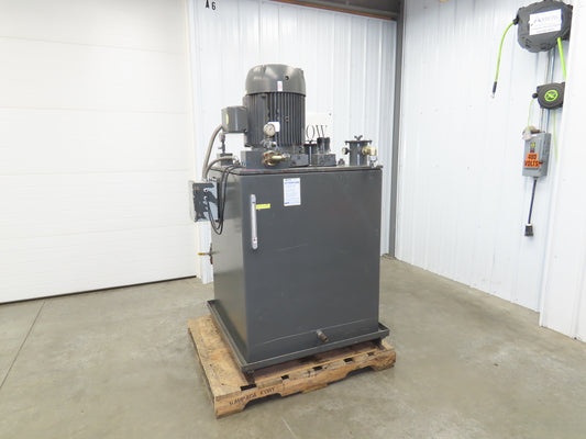 Parker Hydraulic Power Unit 44GPM 200Gal Tank Dual Variable Pump 40Hp 230/460V