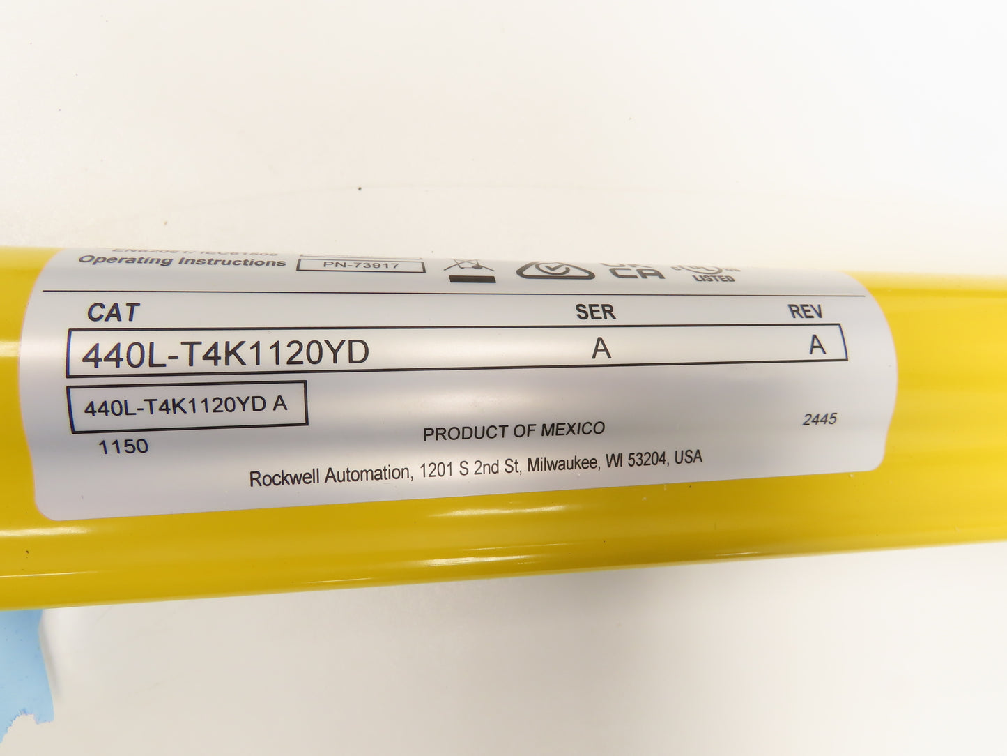 A-B 440L-P4K1120YD Guardshield Safety Light Curtain Transmitter/Receiver Set