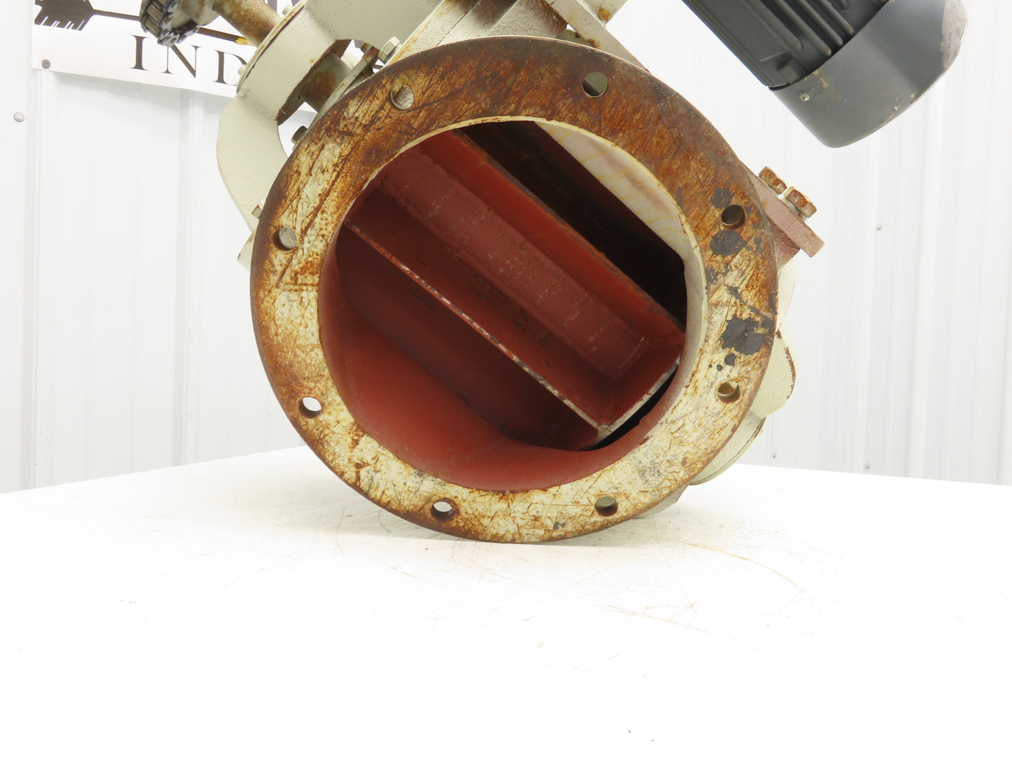 Rotary Airlock Feeder Valve 12x12" Round Flange 1.5kw 480V 3PH Chain Drive