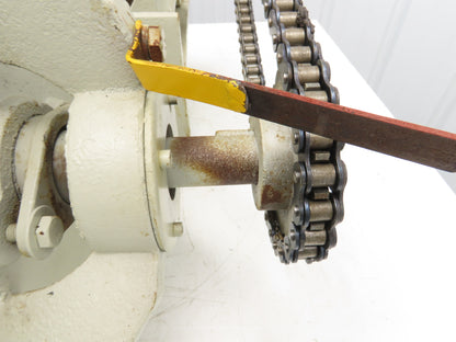 Rotary Airlock Feeder Valve 12x12" Round Flange 1.5kw 480V 3PH Chain Drive