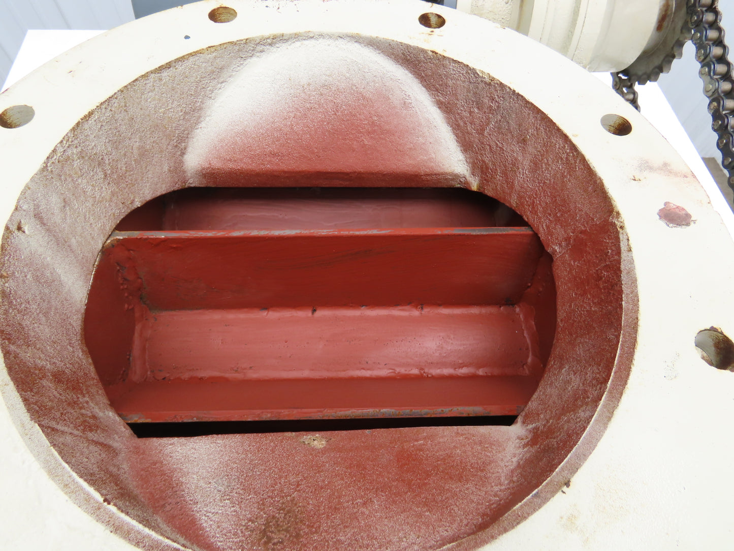 Rotary Airlock Feeder Valve 12x12" Round Flange 1.5kw 480V 3PH Chain Drive