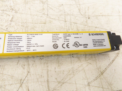 Schmersal SLC440-ER-0490-14-01 Safety Light Curtain Transmitter & Receiver Set