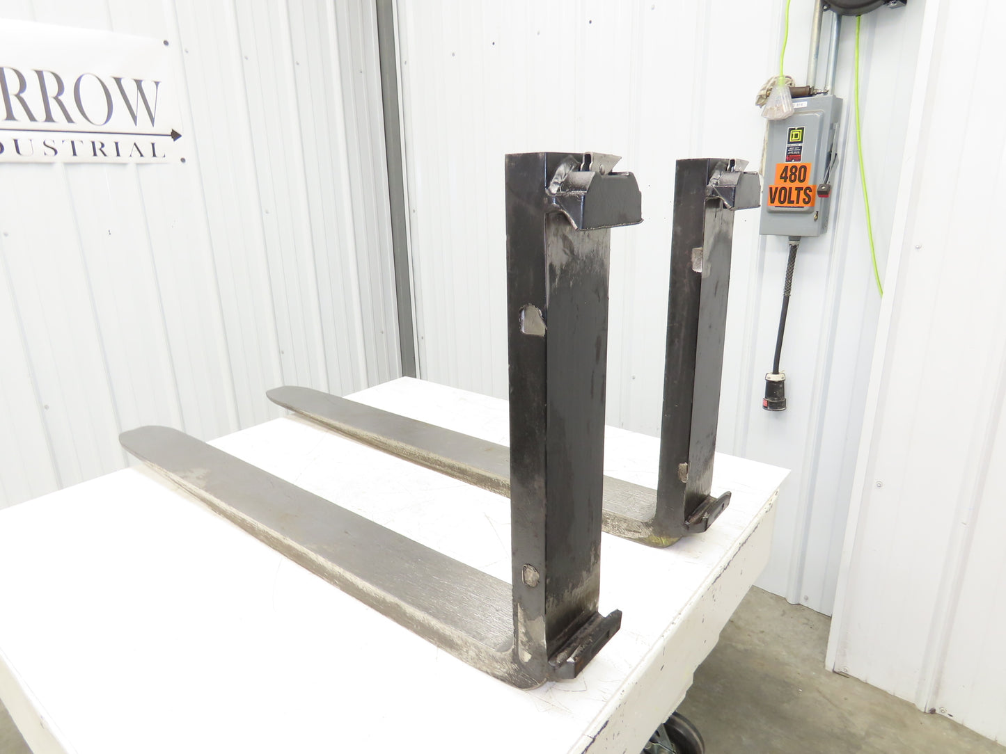 5400X24 5 X 48" Class 3 Steel Forklift Forks 20" Carriage 1-Pair READ
