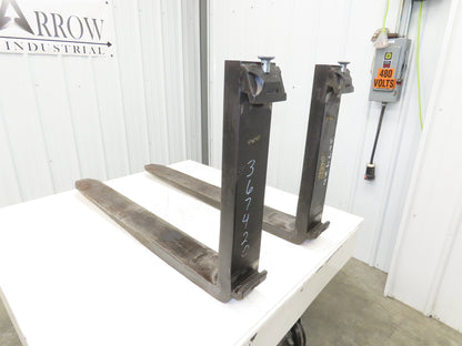 Cascade 961178 5 X 42" Class 3 Steel Forklift Forks 20" Carriage 1-Pair READ