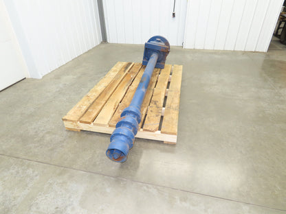 Vertical Turbine Pump 3-Stage 76"L Immersion 92"OAL  (Rebuilt)