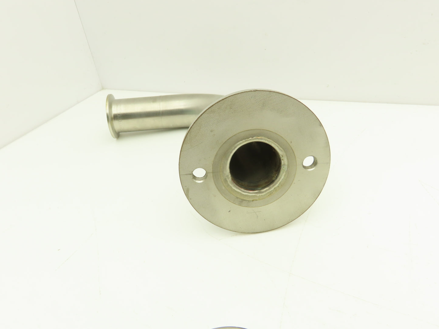 Stainless Sanitary 90° Long Elbow 1.5" Tri-Clamp x Flanged 2-Bolt  Lot of 7