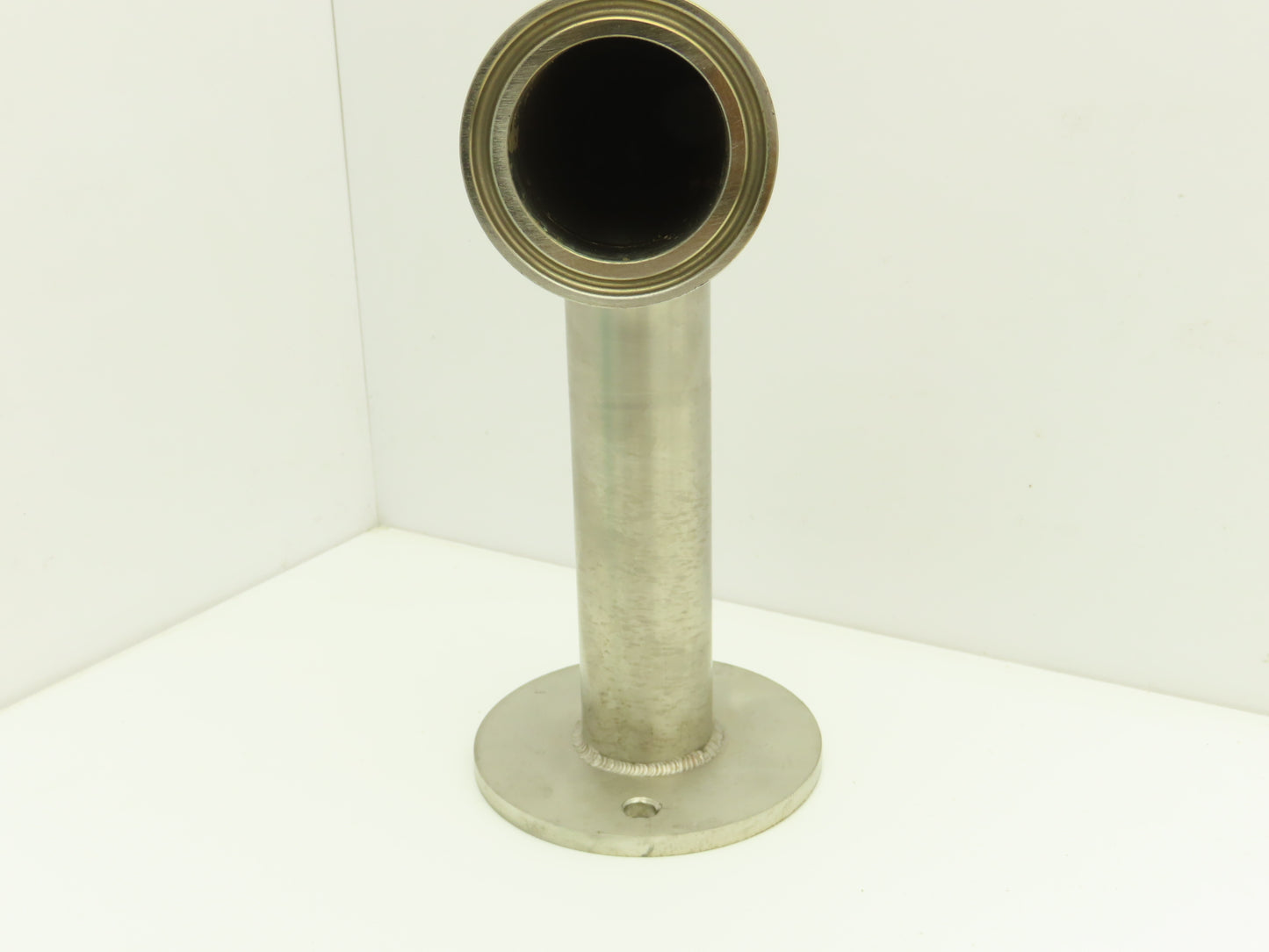 Stainless Sanitary 90° Long Elbow 1.5" Tri-Clamp x Flanged 2-Bolt  Lot of 7