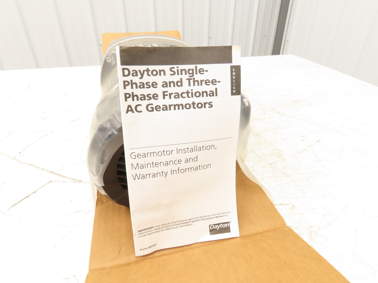 Dayton 6K351A AC Gearmotor Helical/Spur 1/4Hp 12RPM Parallel Offset 115VAC 1Ph