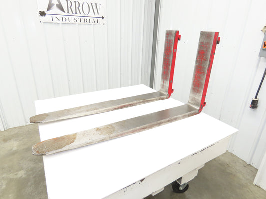 Bolzoni QQE 190830 5x48" Class 3 Steel Forklift Forks 20" Carriage 1-Pair READ