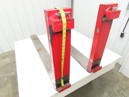 Bolzoni QQE 190830 5x48" Class 3 Steel Forklift Forks 20" Carriage 1-Pair READ