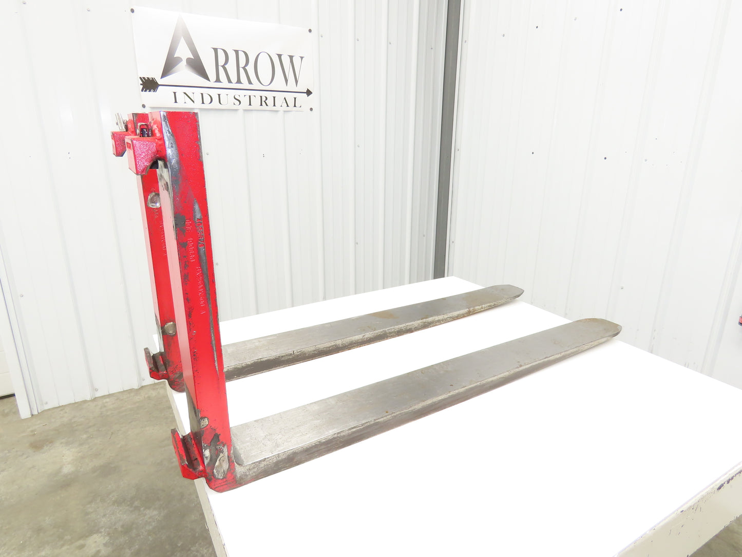 Bolzoni QQE 190830 5x48" Class 3 Steel Forklift Forks 20" Carriage 1-Pair READ