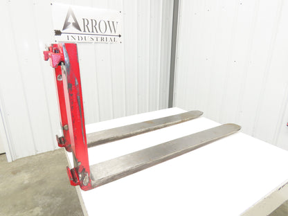 Bolzoni QQE 190830 5x48" Class 3 Steel Forklift Forks 20" Carriage 1-Pair READ