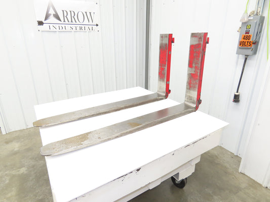 Bolzoni QQE 190830 5x48" Class 3 Steel Forklift Forks 20" Carriage 1-Pair READ