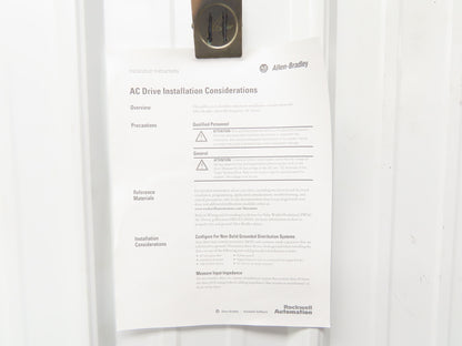 Allen Bradley 20BD065A0AYNAND1 PowerFlex 700 VFD 400Hz 50Hp 480VAC 65A Ser B