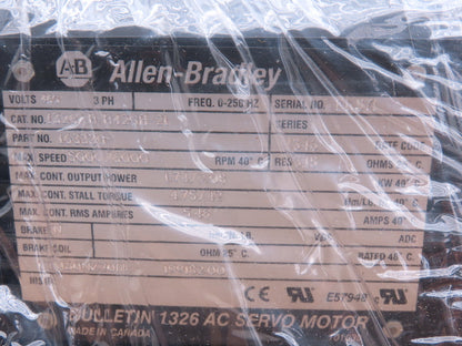 Allen Bradley 1326AB-B420H-21 AC Servo Motor 460V 3PH