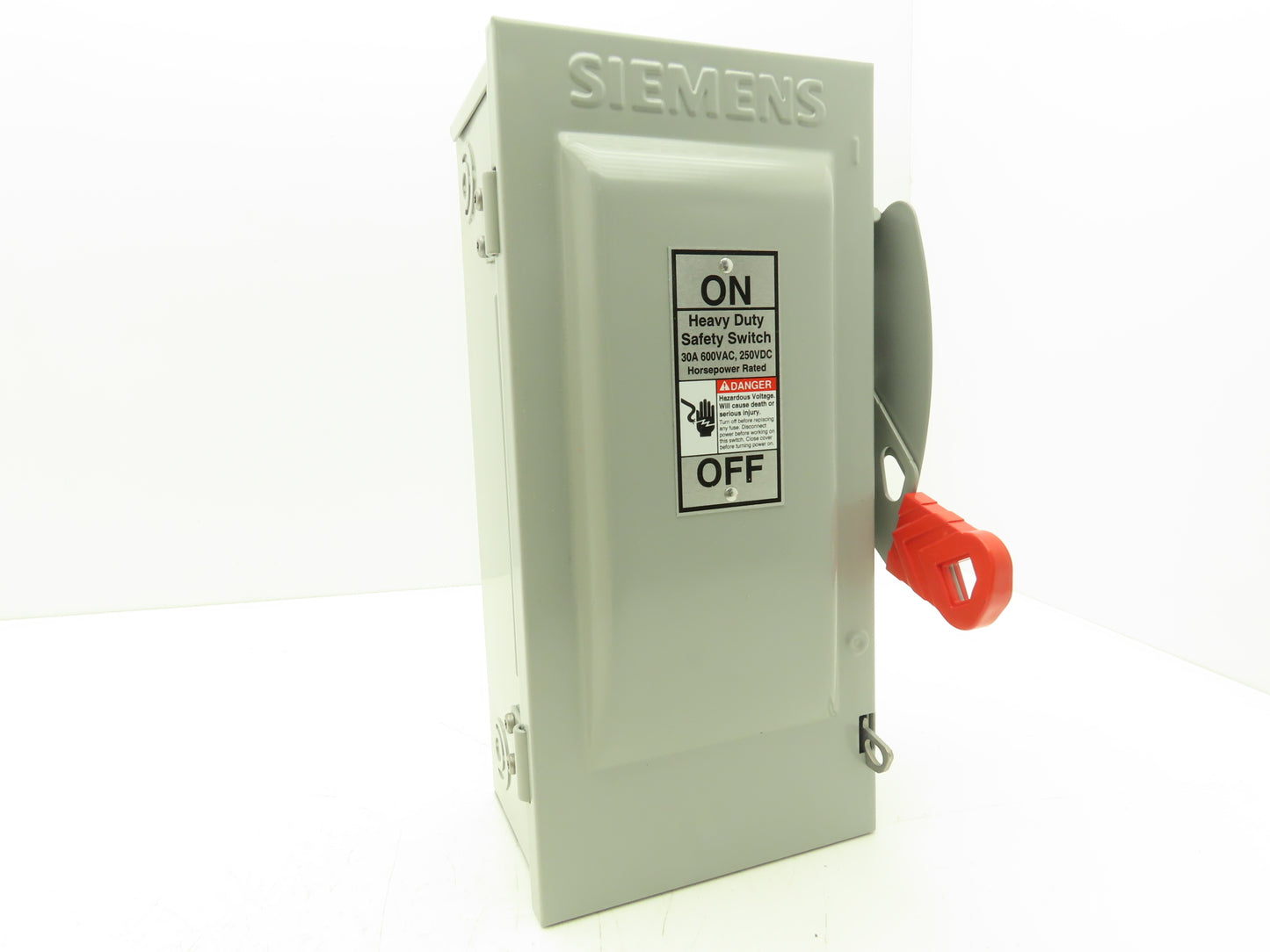 Siemens HF361 Heavy Duty Safety Fusible Disconnect Switch 3P 30A 600VAC 250VDC