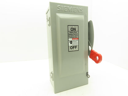 Siemens HF361 Heavy Duty Safety Fusible Disconnect Switch 3P 30A 600VAC 250VDC