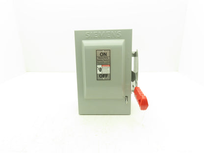 Siemens HNF361 Heavy Duty Safety Disconnect Switch 3P 30A 600VAC 250VDC