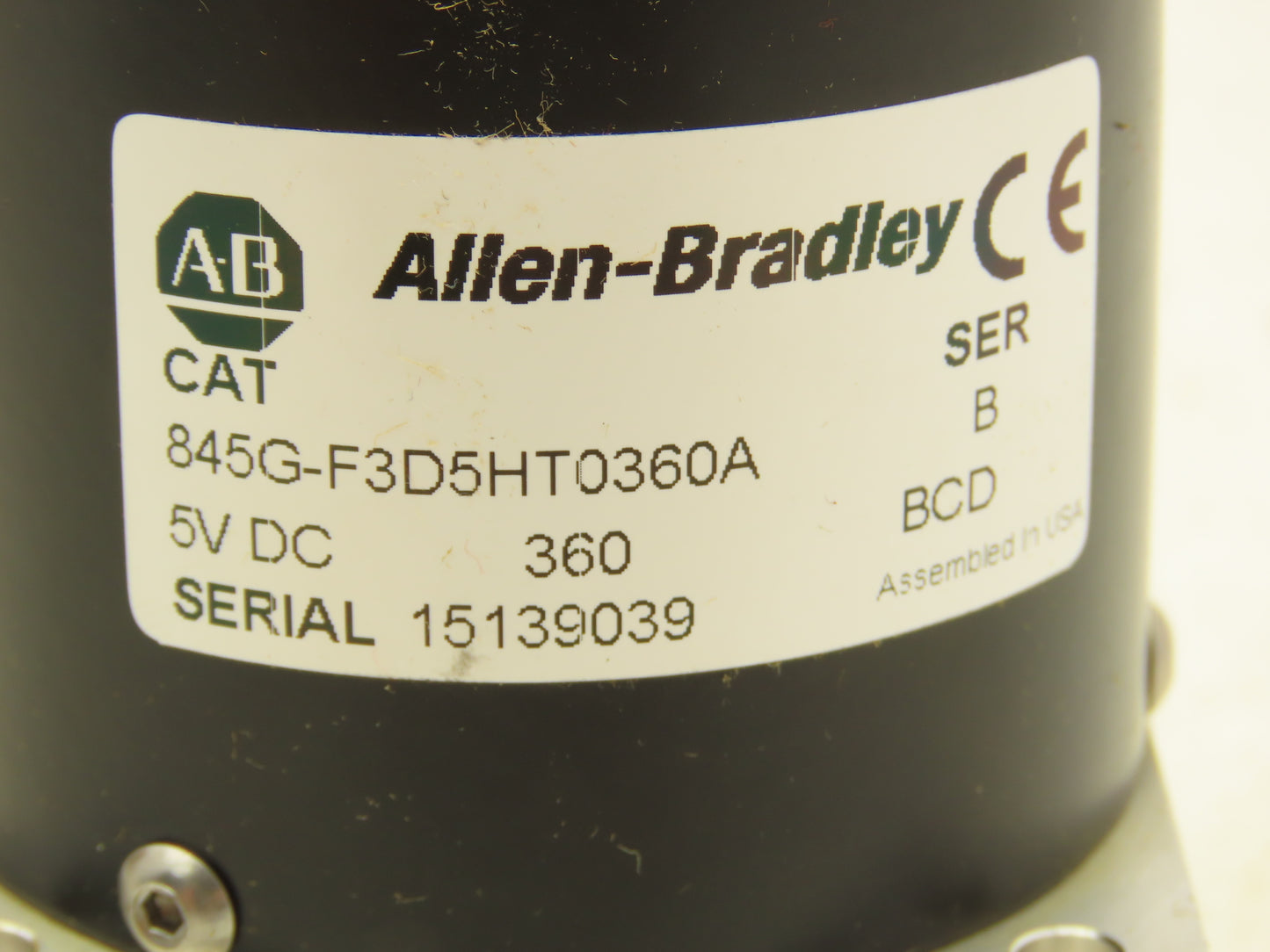 Allen Bradley 845G-F3D5HT0360A Absolute Rotary Encoder 3/8" Shaft 360PPR 	Ser B