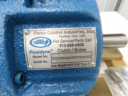 Force Control Posidyne 2.5-1S1-H5Q9 Pneumatic Clutch Brake 1-3/8" Shaft