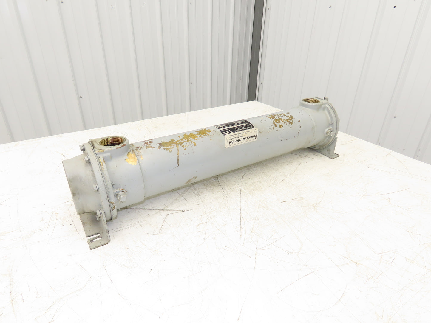 American Industrial AB-1003-C6-TP Shell & Tube Heat Exchanger 2-Pass 1.5"NPT