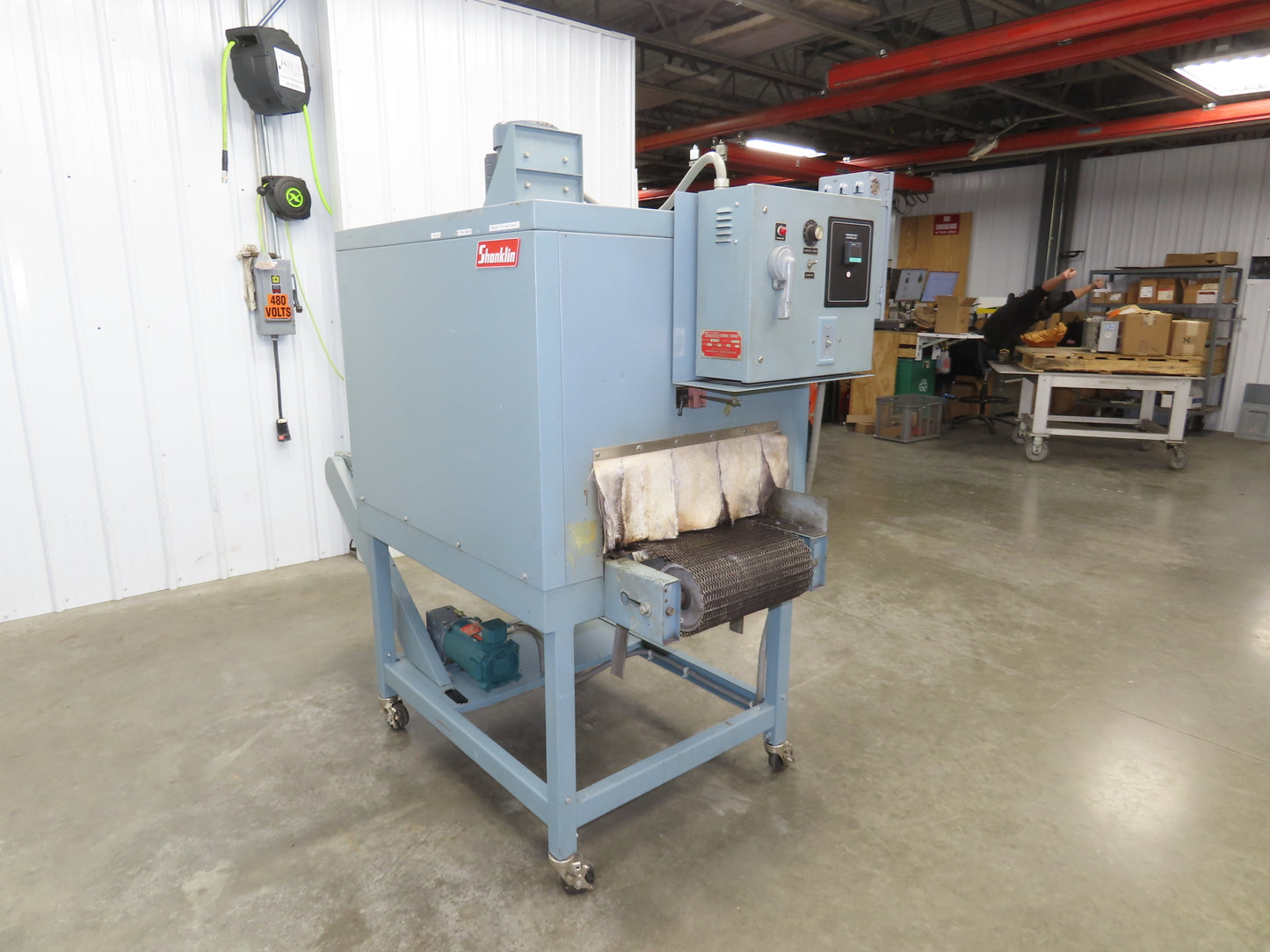 Shanklin T-7XL Heat Shrink Tunnel 230V 3Ph 36A 7x16" Adjustable Conveyor Speed