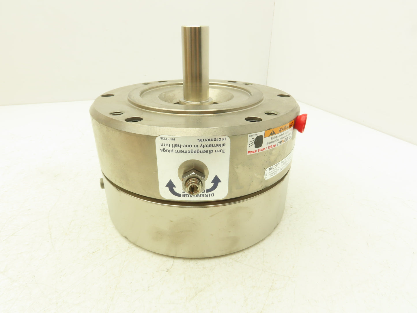 Nexen 827340 Pneumatic Friction Tension Clutch Brake 7/8" Shaft 300" lbs