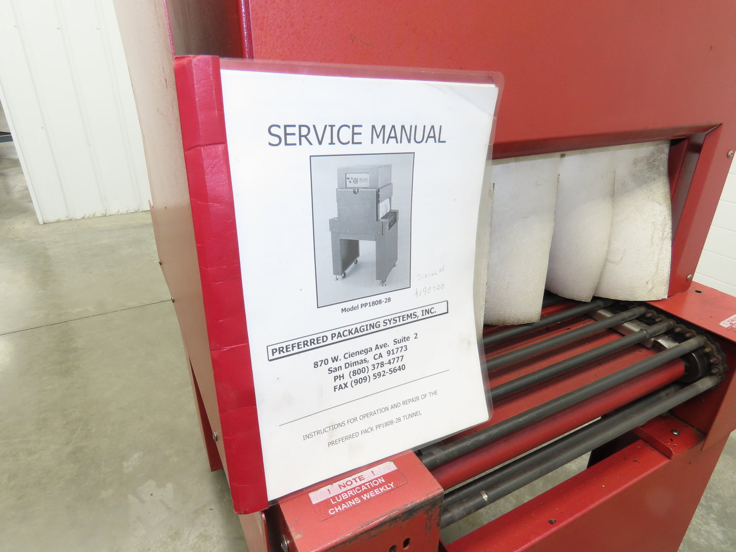 Preferred Packaging Heat Shrink Tunnel Shrink Wrap System 208V 40 Amps 1Ph